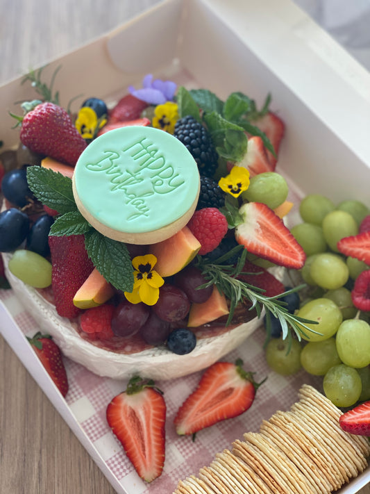 Brie Cake - Elaborate Brie Wheel Topped with Fruits More